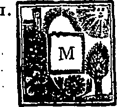 Ornamental initial letter woodcut